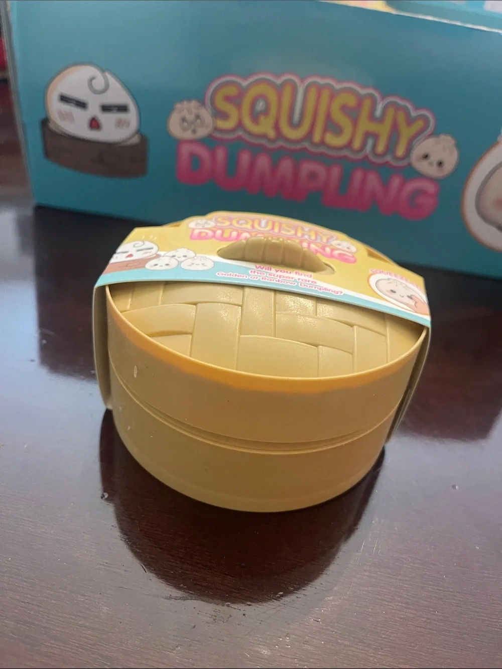 Cute Squishy Dumpling Stress Toy - Cream in box nwt